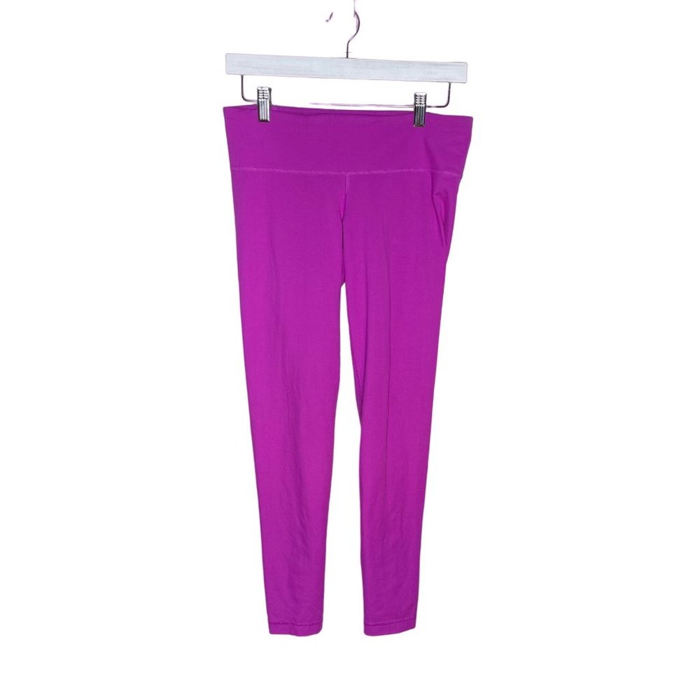 Under Armour Magenta Ruched Leg All Season Gear Leggings Size Medium